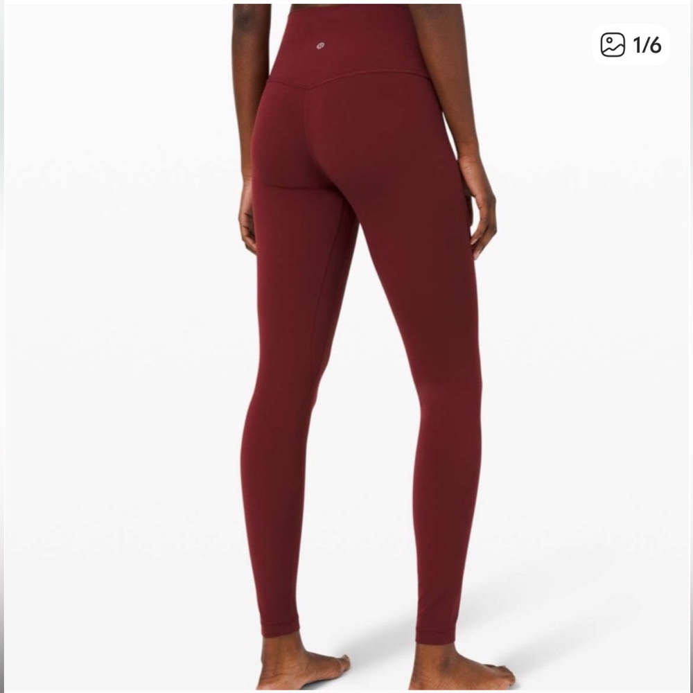 Lululemon Align High Rise 28” Legging Red Merlot Burgundy